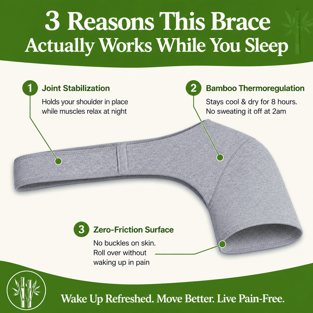 ShoulderEase™ Bamboo Night Support Brace