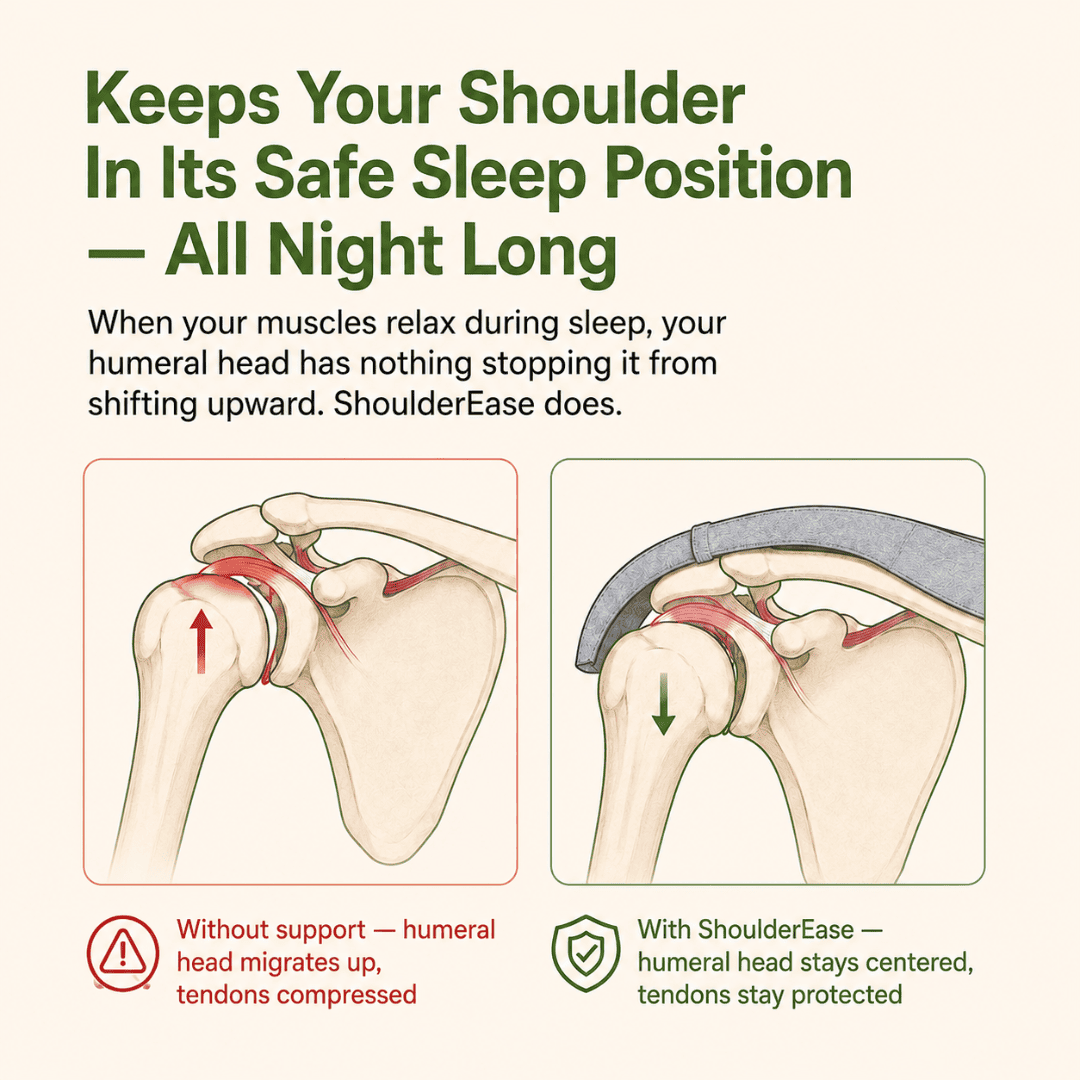 ShoulderEase™ Bamboo Rotator Cuff Sleep Brace