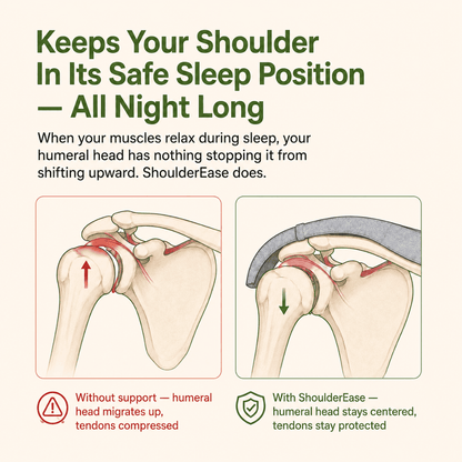 ShoulderEase™ Bamboo Rotator Cuff Sleep Brace