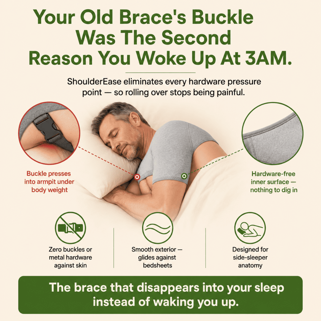 ShoulderEase™ Bamboo Rotator Cuff Sleep Brace