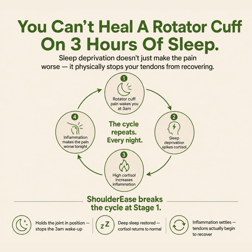 ShoulderEase™ Bamboo Rotator Cuff Sleep Brace