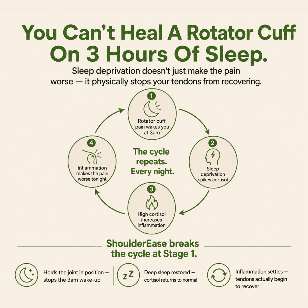 ShoulderEase™ Bamboo Rotator Cuff Sleep Brace