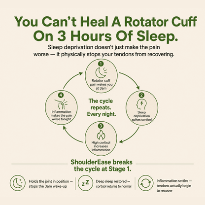 ShoulderEase™ Bamboo Rotator Cuff Sleep Brace